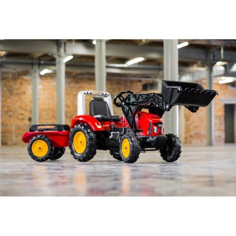 FALK Traktor na Pedały z Przyczepą Red Supercharger FALK FALK Traktor na Pedały z Przyczepą Red Supercharger FALK