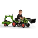 FALK Traktor z Przyczepą CLAAS Arion Backhoe ŁYŻKA + Ładowarka FALK