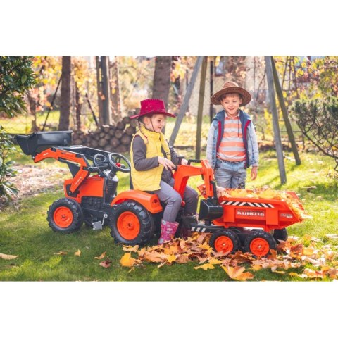 FALK Traktor z Przyczepą Maxi i Łyżką KUBOTA FALK FALK Traktor z Przyczepą Maxi i Łyżką KUBOTA FALK