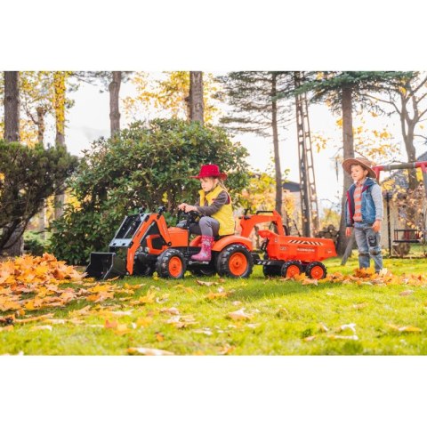 FALK Traktor z Przyczepą Maxi i Łyżką KUBOTA FALK FALK Traktor z Przyczepą Maxi i Łyżką KUBOTA FALK