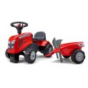 FALK Traktorek Baby Massey Ferguson Czerwony z Przyczepką + akc. Od 12 Miesięcy FALK FALK Traktorek Baby Massey Ferguson Czerwony z Przyczepką + akc. Od 12 Miesięcy FALK