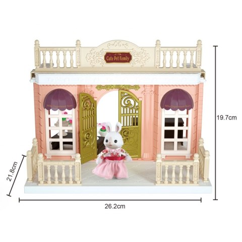 WOOPIE Domek dla Lalek Rodzina Krolików Kwiaciarnia + Figurki 4 szt. Woopie WOOPIE Domek dla Lalek Rodzina Krolików Kwiaciarnia + Figurki 4 szt. Woopie