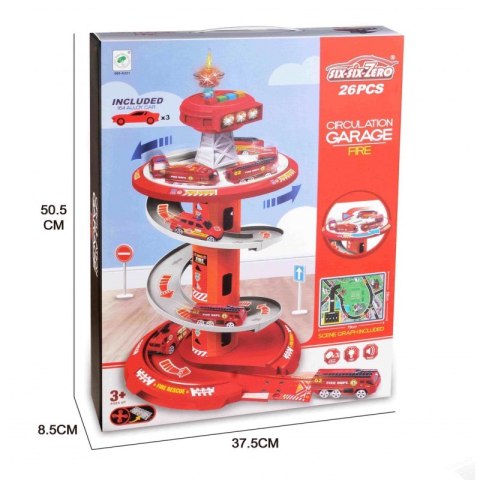 WOOPIE Tor Spirala Garaż dla Samochodzików 3 szt. Woopie WOOPIE Tor Spirala Garaż dla Samochodzików 3 szt. Woopie