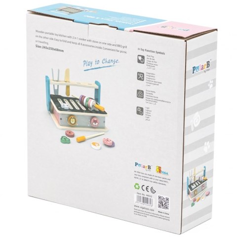 Drewniana Składana Kuchenka i Grill Viga Toys Viga Toys Drewniana Składana Kuchenka i Grill Viga Toys Viga Toys