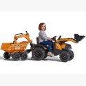FALK Traktor Case IH Backhoe Pomarańczowy z Przyczepką Ruchoma Łyżka od 3 Lat FALK FALK Traktor Case IH Backhoe Pomarańczowy z Przyczepką Ruchoma Łyżka od 3 Lat FALK