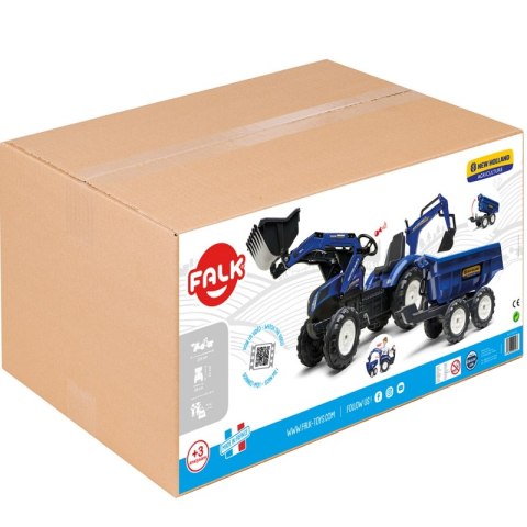 FALK Traktor New Holland z Maxi Przyczepą i Łyżką od 3 lat FALK FALK Traktor New Holland z Maxi Przyczepą i Łyżką od 3 lat FALK