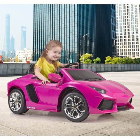 FEBER Lamborghini Aventador Pink samochód elektryczny 6V 3+ Feber FEBER Lamborghini Aventador Pink samochód elektryczny 6V 3+ Feber
