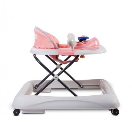 Chodzik z kierownicą - różowo szary SUN BABY Chodzik z kierownicą - różowo szary SUN BABY