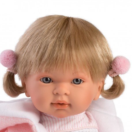 Hiszpańska lalka dziewczynka carla 42cm różowa - płacząca LLORENS Hiszpańska lalka dziewczynka carla 42cm różowa - płacząca LLORENS