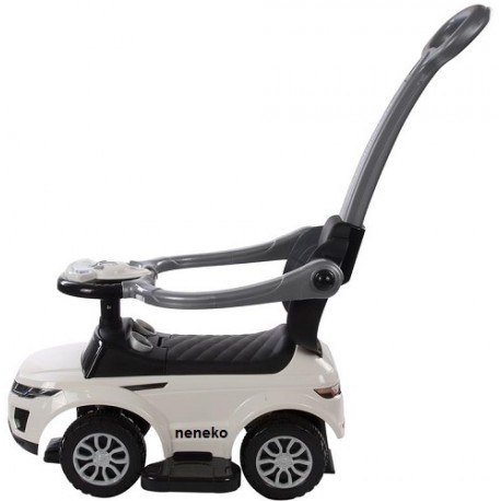 Jeździk sport car z popychaczem i grąjacą kierownicą - biały SUN BABY Jeździk sport car z popychaczem i grąjacą kierownicą - biały SUN BABY