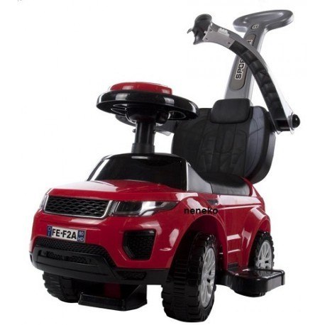 Jeździk sport car z popychaczem i grającą kierownicą - czerwony SUN BABY Jeździk sport car z popychaczem i grającą kierownicą - czerwony SUN BABY