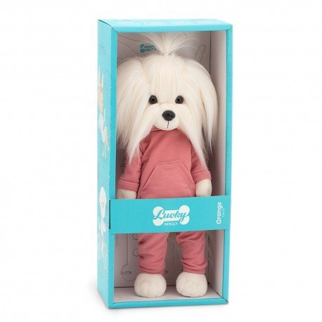 Przytulanka piesek lucky mimi: lody truskawkowe (frame) 38cm ORANGE TOYS Przytulanka piesek lucky mimi: lody truskawkowe (frame) 38cm ORANGE TOYS
