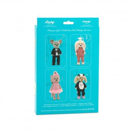 Ubranko lucky doggy: lody jagodowe 38 cm ORANGE TOYS Ubranko lucky doggy: lody jagodowe 38 cm ORANGE TOYS