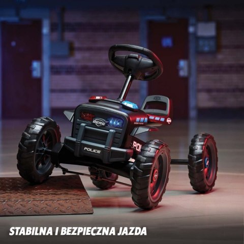 BERG Gokart na pedały Buzzy Police 2-5 lat do 30 kg Dźwięk + Światło Berg BERG Gokart na pedały Buzzy Police 2-5 lat do 30 kg Dźwięk + Światło Berg