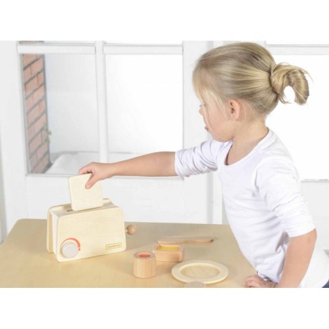 Drewniany Toster + Masło Kromka Nóż Talerz Dżem Masterkidz Masterkidz Drewniany Toster + Masło Kromka Nóż Talerz Dżem Masterkidz Masterkidz