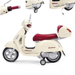 PEG PEREGO Motor VESPA 12V otwierany kufer gumowe opony Peg Perego