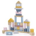 Zestaw drewnianych klocków w wiaderku - 60 elementów - Viga PolarB Viga Toys Zestaw drewnianych klocków w wiaderku - 60 elementów - Viga PolarB Viga Toys