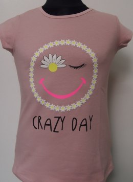 BLUZKA DZIEWCZĘCA CRAZY DAY KR R.128-140 ŻAREK