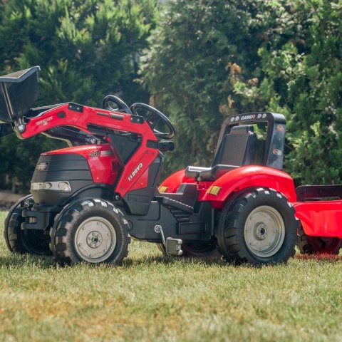 FALK Traktor Case na Pedały z Łyżką i Przyczepką Czerwony od 3 Lat FALK FALK Traktor Case na Pedały z Łyżką i Przyczepką Czerwony od 3 Lat FALK