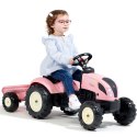 FALK Traktor Country Star Różowy na Pedały + Przyczepka i Klakson od 2 Lat. FALK FALK Traktor Country Star Różowy na Pedały + Przyczepka i Klakson od 2 Lat. FALK