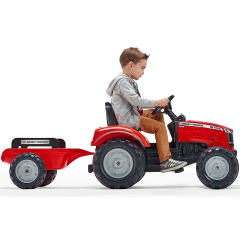 FALK Traktor Massey Ferguson Czerwony na Pedały z Przyczepką od 3 Lat FALK FALK Traktor Massey Ferguson Czerwony na Pedały z Przyczepką od 3 Lat FALK