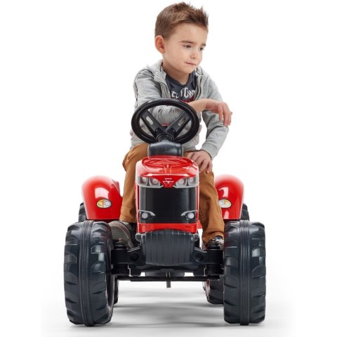 FALK Traktor Massey Ferguson Czerwony na Pedały z Przyczepką od 3 Lat FALK FALK Traktor Massey Ferguson Czerwony na Pedały z Przyczepką od 3 Lat FALK