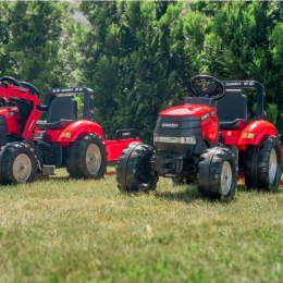 FALK Traktor na Pedały Case Czerwony Duży z Przyczepką od 3 lat FALK