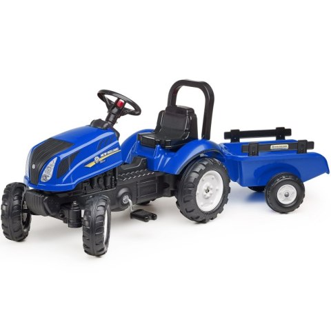 FALK Traktor na Pedały New Holland Duży z Przyczepką + Otwierana Maska od 2 lat FALK FALK Traktor na Pedały New Holland Duży z Przyczepką + Otwierana Maska od 2 lat FALK