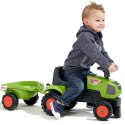 FALK Traktorek Baby Claas Axos 310 Zielony z Przyczepką od 1 roku FALK FALK Traktorek Baby Claas Axos 310 Zielony z Przyczepką od 1 roku FALK