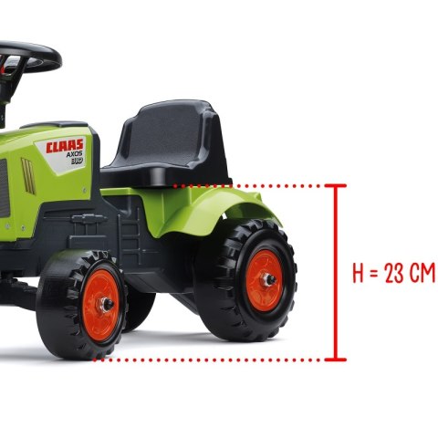 FALK Traktorek Baby Claas Axos 310 Zielony z Przyczepką od 1 roku FALK FALK Traktorek Baby Claas Axos 310 Zielony z Przyczepką od 1 roku FALK