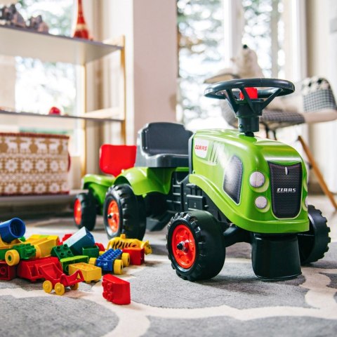 FALK Traktorek Baby Claas Zielony z Przyczepką + akc. od 1 roku FALK FALK Traktorek Baby Claas Zielony z Przyczepką + akc. od 1 roku FALK