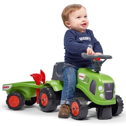 FALK Traktorek Baby Claas Zielony z Przyczepką + akc. od 1 roku FALK FALK Traktorek Baby Claas Zielony z Przyczepką + akc. od 1 roku FALK