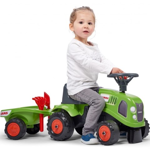 FALK Traktorek Baby Claas Zielony z Przyczepką + akc. od 1 roku FALK FALK Traktorek Baby Claas Zielony z Przyczepką + akc. od 1 roku FALK