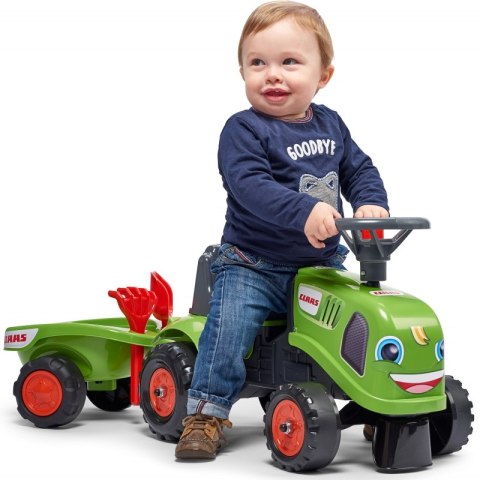 FALK Traktorek Baby Claas Zielony z Przyczepką + akc. od 1 roku FALK FALK Traktorek Baby Claas Zielony z Przyczepką + akc. od 1 roku FALK
