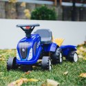 FALK Traktorek Baby New Holland Niebieski z Przyczepką + akc. od 1 roku FALK FALK Traktorek Baby New Holland Niebieski z Przyczepką + akc. od 1 roku FALK