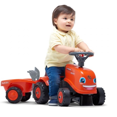 FALK Traktorek Kubota Pomarańczowy z Przyczepką + akc. od 1 roku FALK FALK Traktorek Kubota Pomarańczowy z Przyczepką + akc. od 1 roku FALK