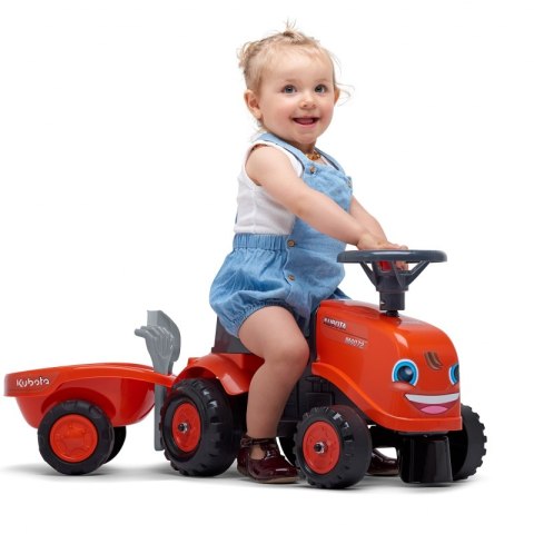 FALK Traktorek Kubota Pomarańczowy z Przyczepką + akc. od 1 roku FALK FALK Traktorek Kubota Pomarańczowy z Przyczepką + akc. od 1 roku FALK