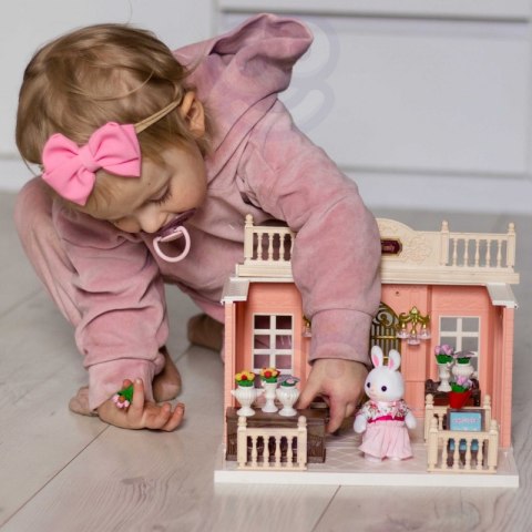WOOPIE Domek dla Lalek Rodzina Krolików Kwiaciarnia + Figurki 4 szt. Woopie WOOPIE Domek dla Lalek Rodzina Krolików Kwiaciarnia + Figurki 4 szt. Woopie