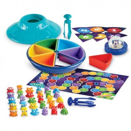 Sorter kosmiczny spodek, zestaw do nauki kształtów LEARNING RESOURCES Sorter kosmiczny spodek, zestaw do nauki kształtów LEARNING RESOURCES