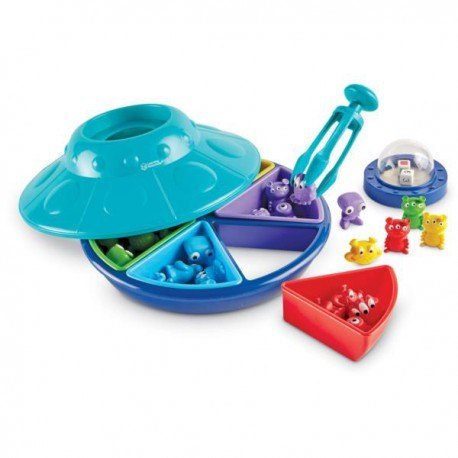 Sorter kosmiczny spodek, zestaw do nauki kształtów LEARNING RESOURCES Sorter kosmiczny spodek, zestaw do nauki kształtów LEARNING RESOURCES