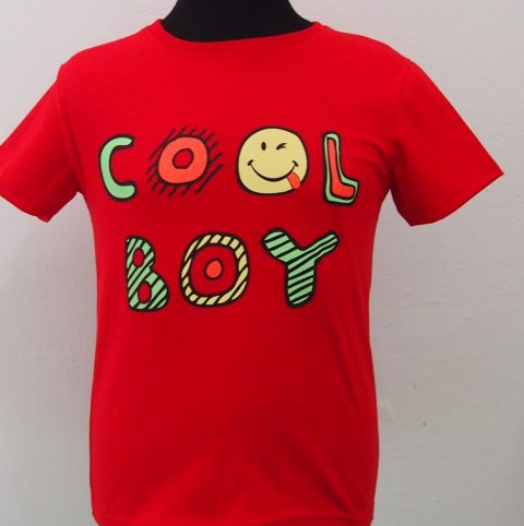 BLUZKA CHŁOPIĘCA COOL BOY R.110-122 ŻAREK