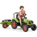FALK Traktor na Pedały Claas Duży z Przyczepką od 3 lat FALK
