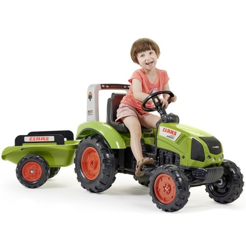 FALK Traktor na Pedały Claas Duży z Przyczepką od 3 lat FALK FALK Traktor na Pedały Claas Duży z Przyczepką od 3 lat FALK
