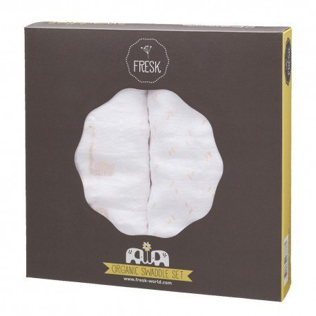 Fresk pieluszki muślinowe zestaw 2 szt. 120 x 120 FRESK Fresk pieluszki muślinowe zestaw 2 szt. 120 x 120 FRESK