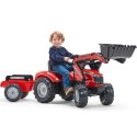 FALK Traktor Massey Ferguson Czerwony na Pedały z Przyczepką od 3 Lat FALK FALK Traktor Massey Ferguson Czerwony na Pedały z Przyczepką od 3 Lat FALK