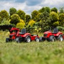 FALK Traktor Massey Ferguson Czerwony na Pedały z Przyczepką od 3 Lat FALK FALK Traktor Massey Ferguson Czerwony na Pedały z Przyczepką od 3 Lat FALK
