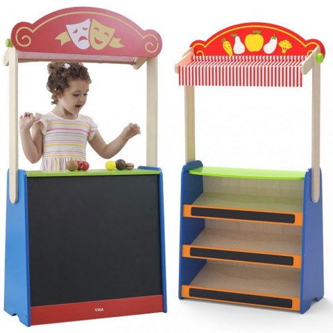 VIGA Teatrzyk i Sklep Spożywczy 2w1 Viga Toys VIGA Teatrzyk i Sklep Spożywczy 2w1 Viga Toys