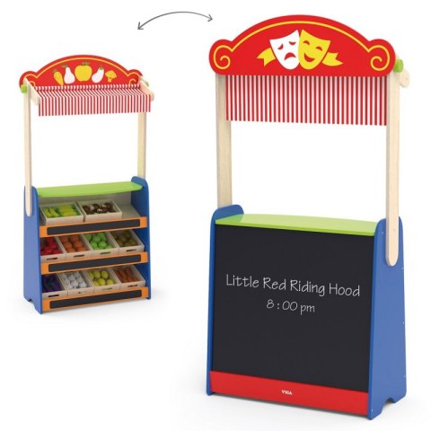 VIGA Teatrzyk i Sklep Spożywczy 2w1 Viga Toys VIGA Teatrzyk i Sklep Spożywczy 2w1 Viga Toys