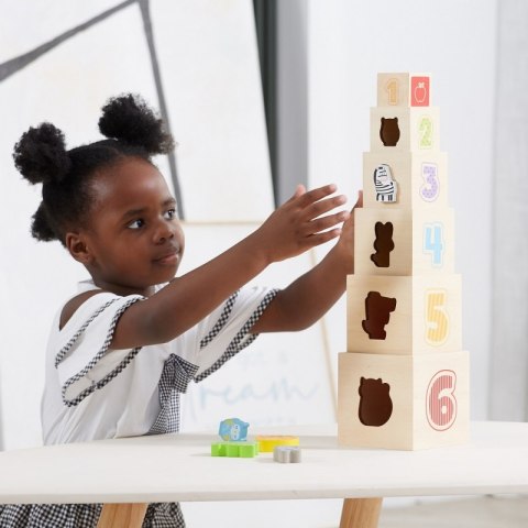 VIGA Drewniana Piramidka Układanka Klocki Sorter Viga Toys VIGA Drewniana Piramidka Układanka Klocki Sorter Viga Toys