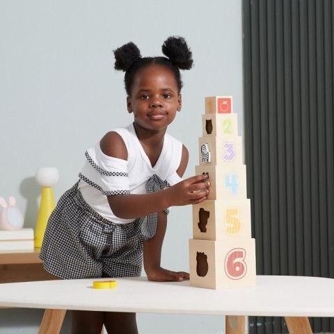 VIGA Drewniana Piramidka Układanka Klocki Sorter Viga Toys VIGA Drewniana Piramidka Układanka Klocki Sorter Viga Toys